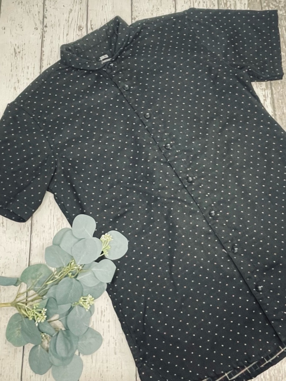 Publish Dot Short Sleeve Button Up Shirt
